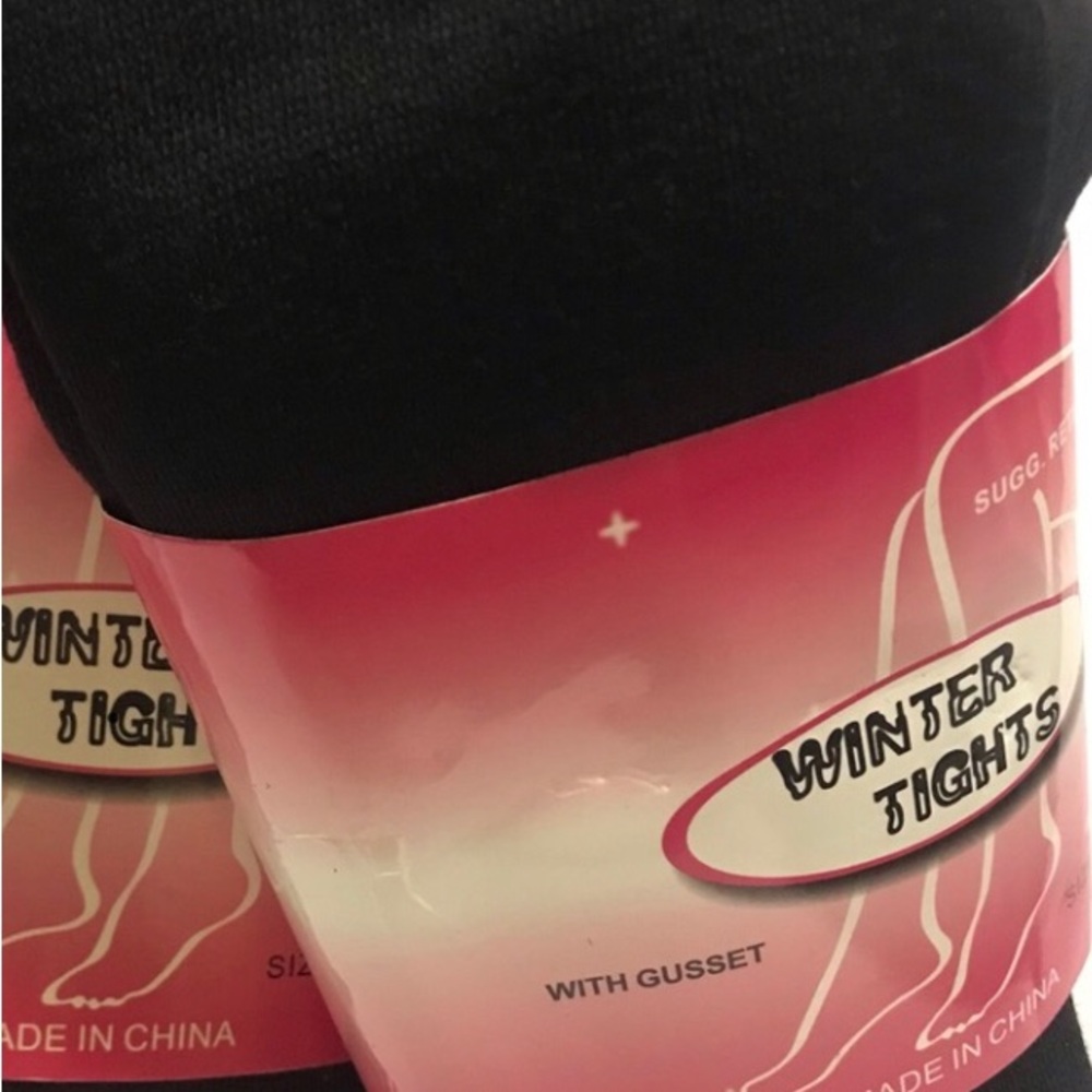 Sweater Knitted Footed Tights Women Queen Plus Size w/ Gusset Winter Tights